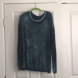 Men’s Fitted Blues Fine Knit Sweater From Saks